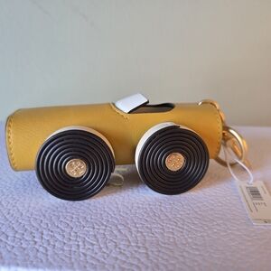 Tory Burch Leathet Car Keychain Holder Charm New With Tags